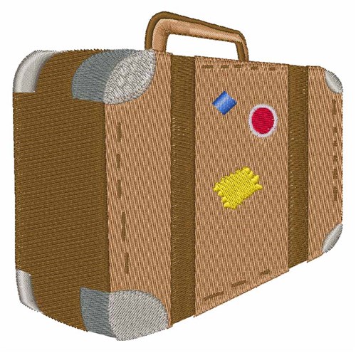 Suitcase Machine Embroidery Design