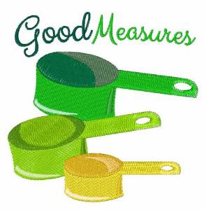 Picture of Good Measures Machine Embroidery Design