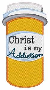 Picture of Christ My Addiction Machine Embroidery Design