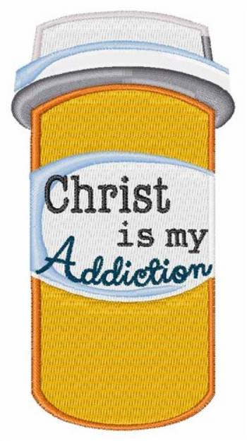Picture of Christ My Addiction Machine Embroidery Design