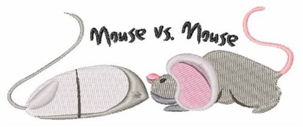 Picture of Mouse Vs Mouse Machine Embroidery Design