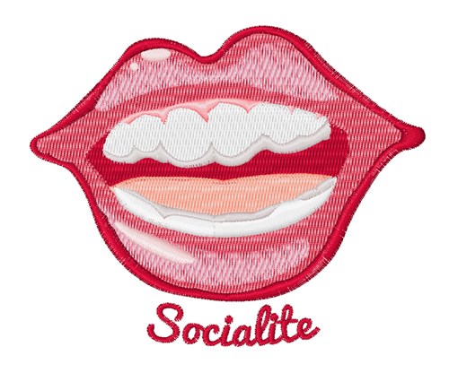Socialite Machine Embroidery Design