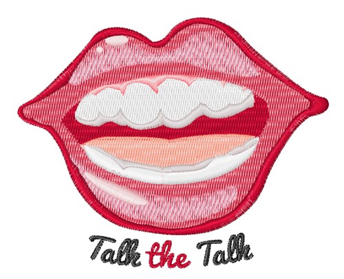 Talk The Talk Machine Embroidery Design