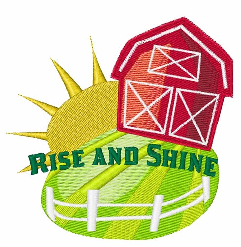 Rise And Shine Machine Embroidery Design