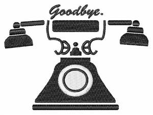 Picture of Goodbye Machine Embroidery Design