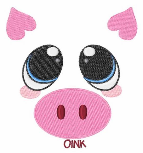 Picture of Oink Pig Machine Embroidery Design