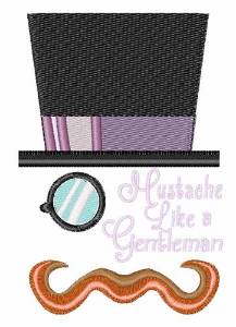 Picture of A Gentleman Machine Embroidery Design