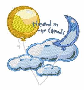 Picture of Head In Clouds Machine Embroidery Design