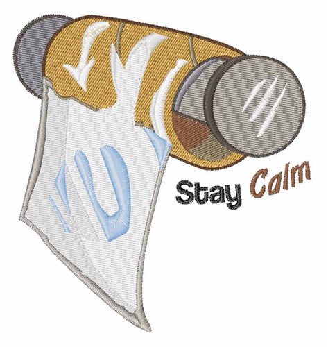 Stay Calm Machine Embroidery Design