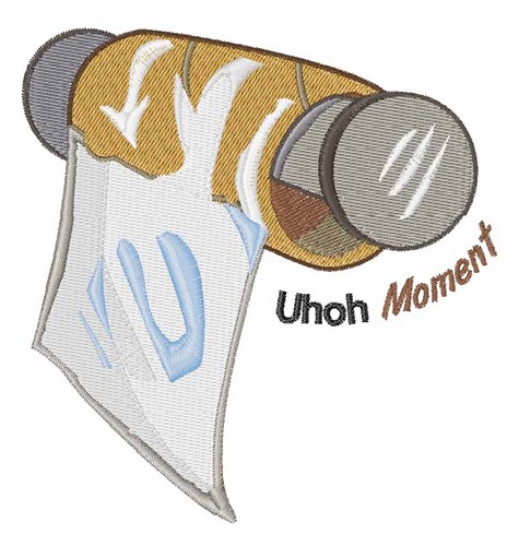 Uhoh Moment Machine Embroidery Design