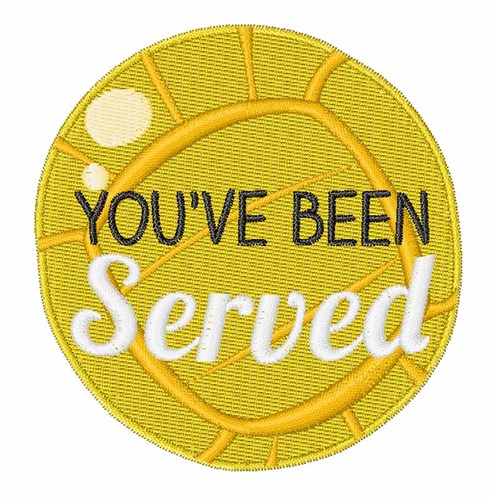 Youve Been Served Machine Embroidery Design