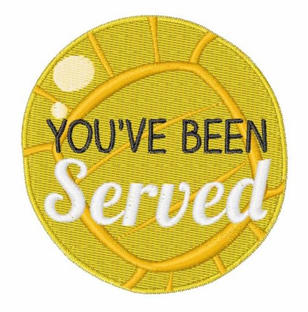 Picture of Youve Been Served Machine Embroidery Design