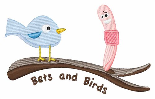 Bets And Birds Machine Embroidery Design