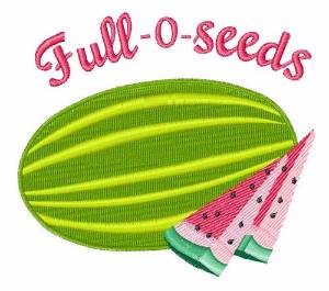 Picture of Full O Seeds Machine Embroidery Design