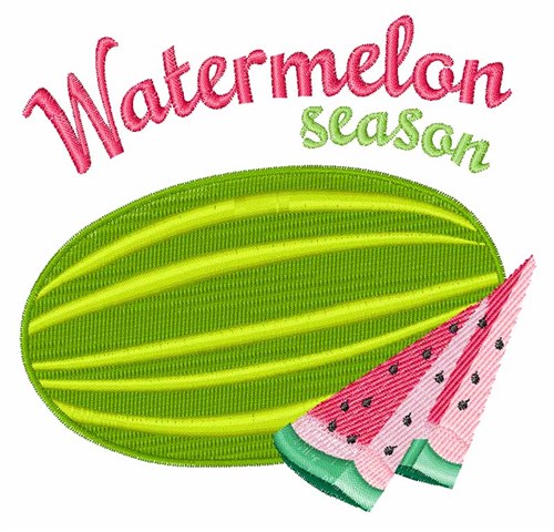 Watermelon Season Machine Embroidery Design