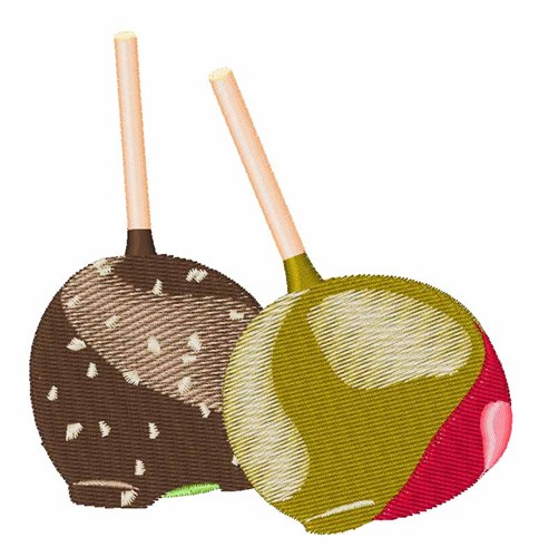 Candy Apples Machine Embroidery Design