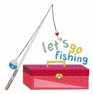 Picture of Lets Go Fishing Machine Embroidery Design