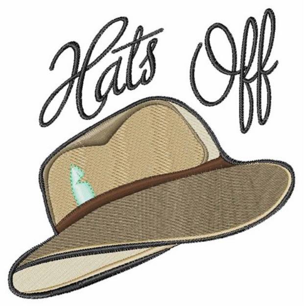 Picture of Hats Off Machine Embroidery Design