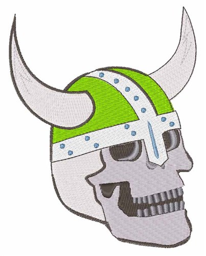Viking Skull Machine Embroidery Design