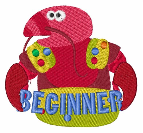 Beginner Swimmer Machine Embroidery Design