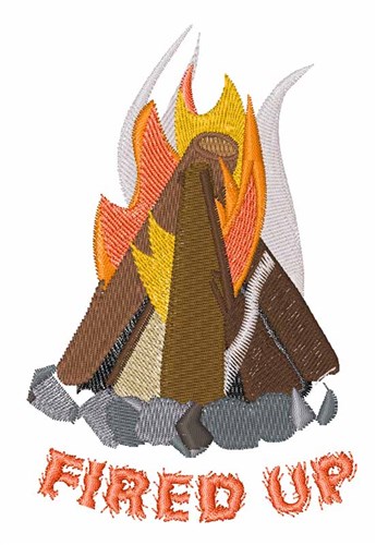 Fired Up Machine Embroidery Design