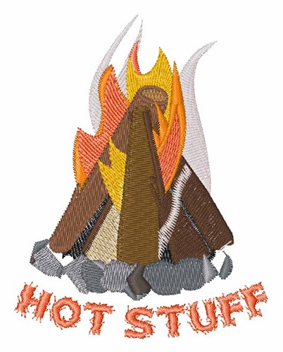 Hot Stuff Machine Embroidery Design