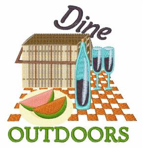Picture of Dine Outdoors Machine Embroidery Design
