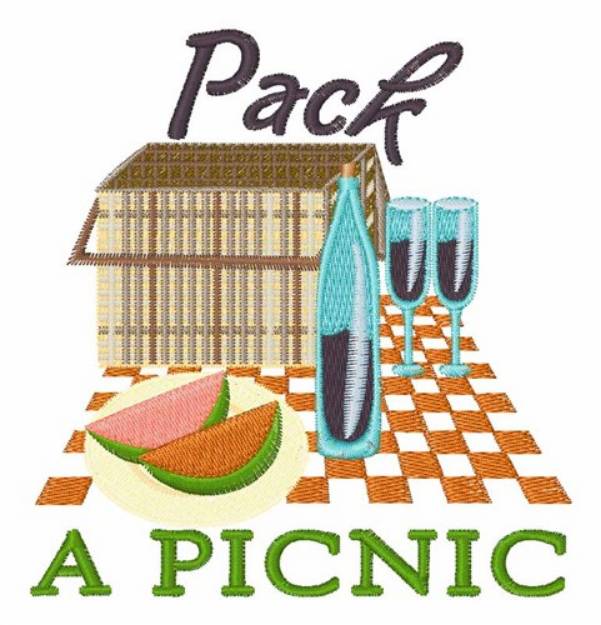 Picture of Pack A Picnic Machine Embroidery Design