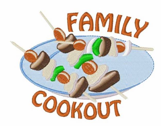 Picture of Family Cookout Machine Embroidery Design