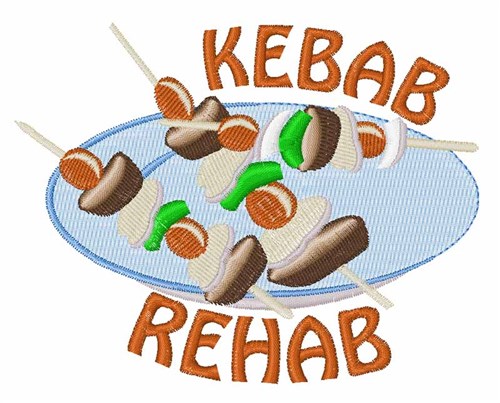 Kebab Rehab Machine Embroidery Design