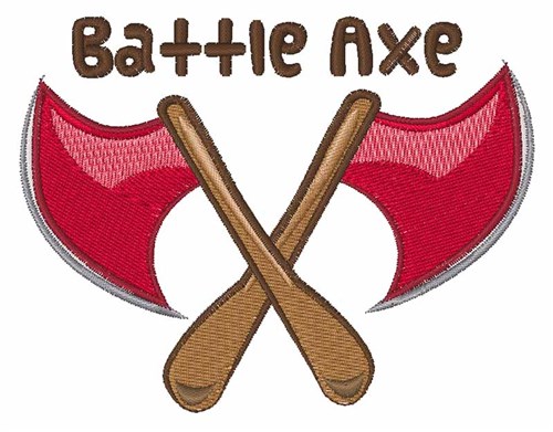 Battle Axe Machine Embroidery Design