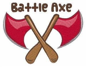 Picture of Battle Axe Machine Embroidery Design