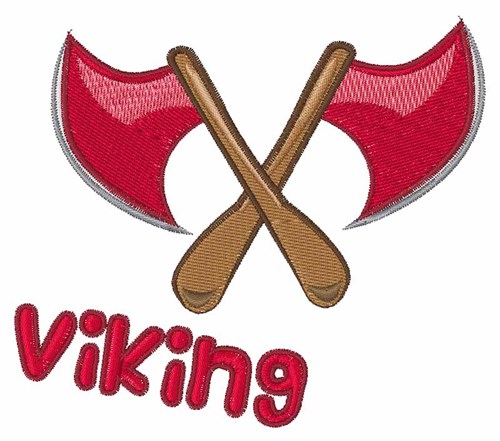 Viking Axe Machine Embroidery Design