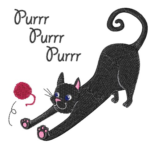 Purr Purr Machine Embroidery Design