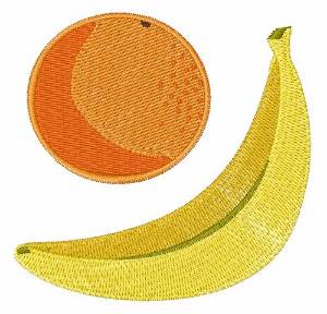 Picture of Banana & Orange Machine Embroidery Design