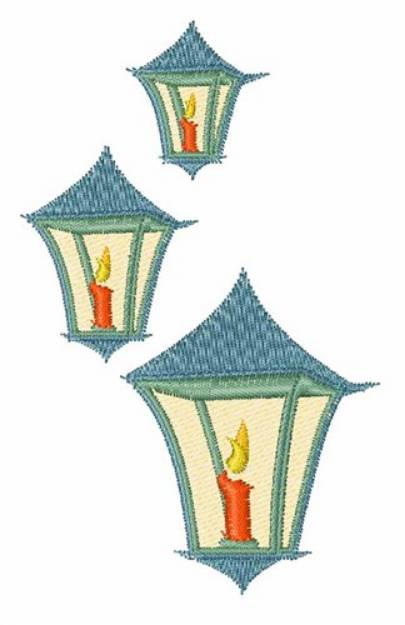 Picture of Candle Lamps Machine Embroidery Design