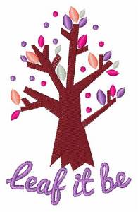 Picture of Leaf It Be Machine Embroidery Design