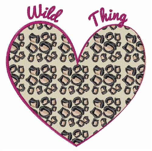 Wild Thing Machine Embroidery Design
