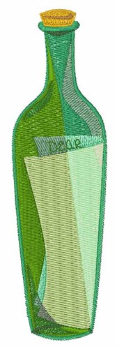 Message In Bottle Machine Embroidery Design
