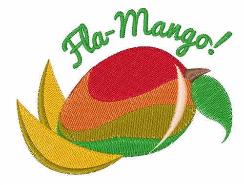 Fla-Mango Machine Embroidery Design