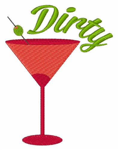 Dirty Martini Machine Embroidery Design