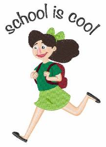 Picture of School Is Cool Machine Embroidery Design