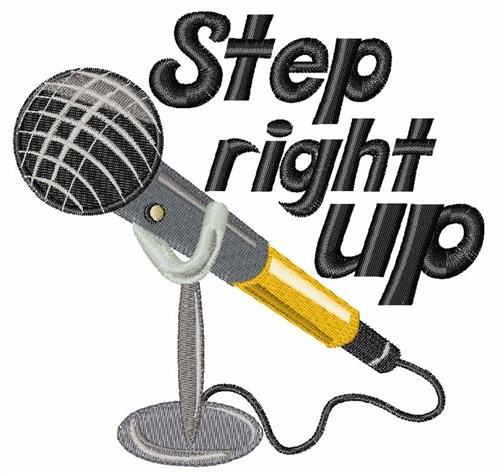 Step Right Up Machine Embroidery Design