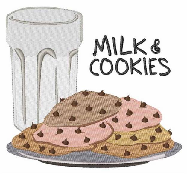 Picture of Milk & Cookies Machine Embroidery Design