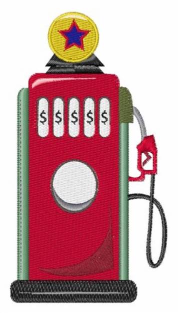 Picture of Gas Pump Machine Embroidery Design
