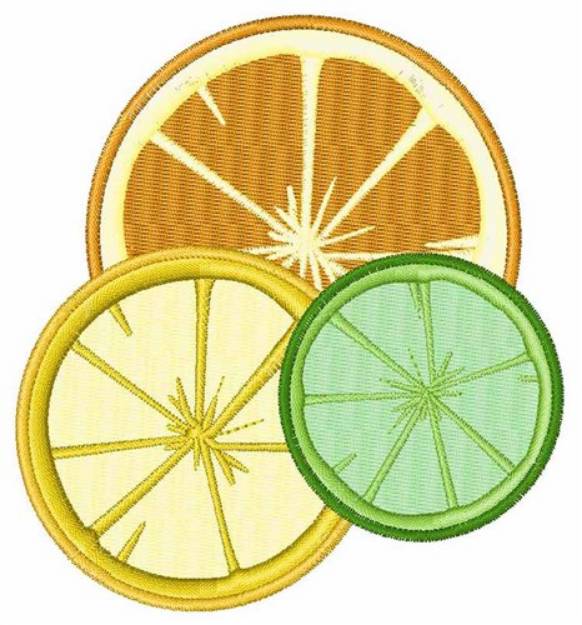 Picture of Fruit Slices Machine Embroidery Design