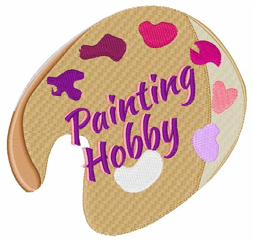 Painting Hobby Machine Embroidery Design