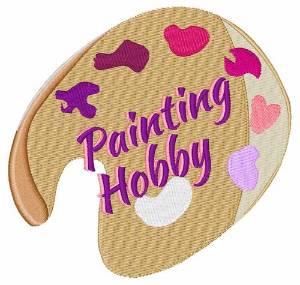 Picture of Painting Hobby Machine Embroidery Design