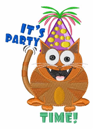 Party TIme Machine Embroidery Design