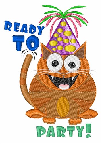 Ready To Party Machine Embroidery Design